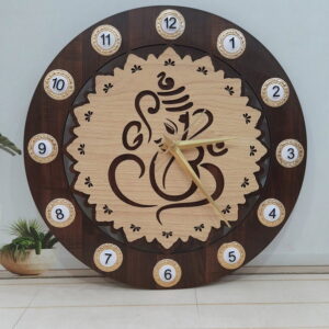 CLOCK GANESHA 17 INCH