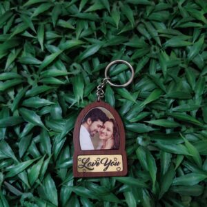 KEYRING PHOTO WOODEN LOVE YOU