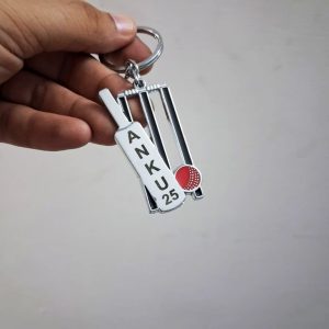 556 KEYRING METAL CRICKET THEME
