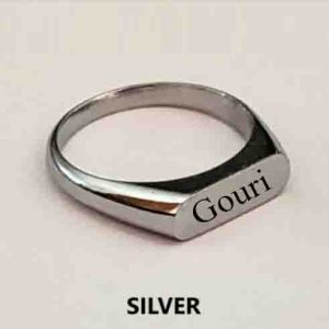 2415 NAME RING METAL SILVER