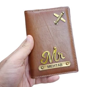 PASSPORT COVER 2 SLOT BROWN