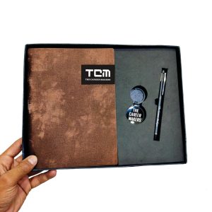 944 DIARY SET 3 IN 1 BROWN