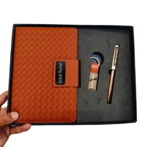947 DIARY SET 3 IN 1 BROWN