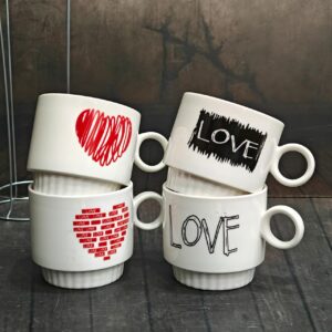 Mug Set 57375 ( 4 MUGS WITH STAND )