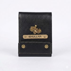 1448 BUTTON WALLET BLACK