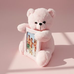 PHOTO TEDDY PINK 13 INCH