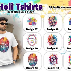 HOLI TSHIRTS DESIGN 37 TO 45