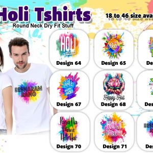 HOLI TSHIRTS DESIGN 64 TO 72