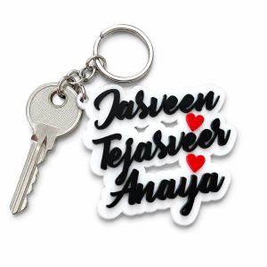 NAME KEYRING ACRYLIC (3 NAMES)
