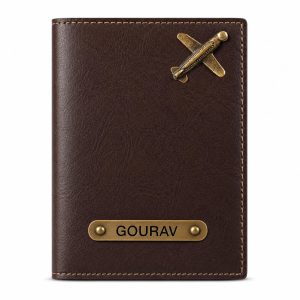 PASSPORT COVER 2 SLOT BROWN